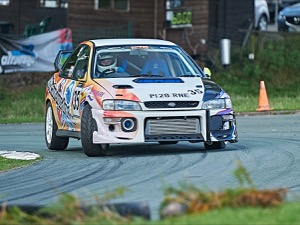 35 - Nigel Burke driving a Subaru Impreza