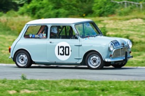 130 - Peter Knight driving a Austin Mini