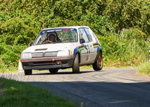 53 - Lucy McFarlane driving a Peugeot 205 Gti