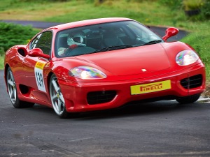 139 - Lorraine Hitchman driving a Ferrarri 328 GTS