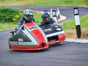 M966 - Terry Truman Rachael Calvert driving a Honda