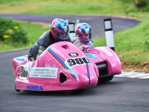 M980 - Kevin Dewell Sara Dewell driving a SKR Honda