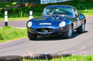 53 - John Harding driving a Jaguar E type